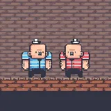 2 Player Red Blue Pirates